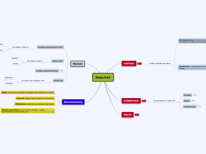 REALITAT - Mapa Mental