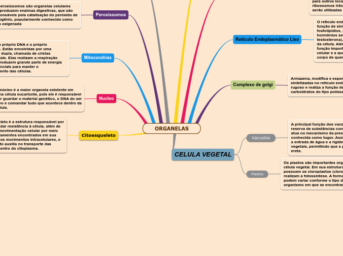 ORGANELAS - Mapa Mental