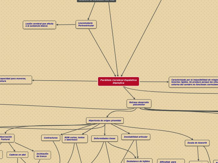 Parálisis Cerebral Espástica
Diplejíca - Mapa Mental