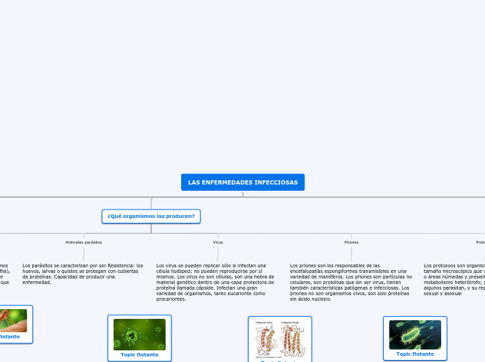 LAS ENFERMEDADES INFECCIOSAS - Mapa Mental