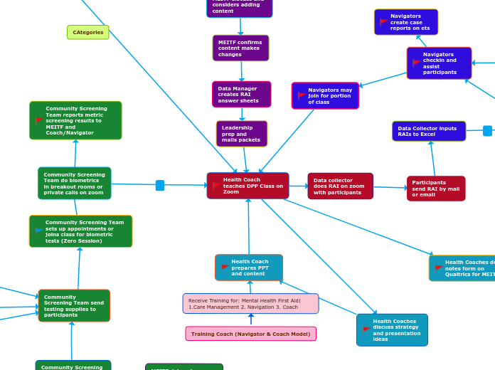 Health Coach teaches DPP Class on Zoom - Mind Map