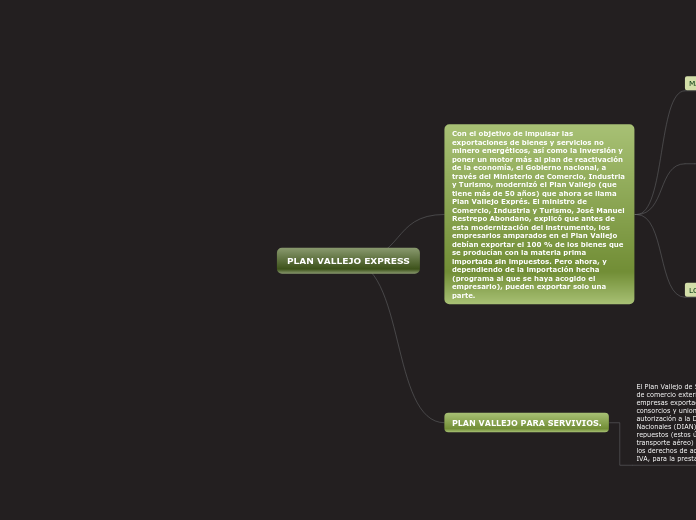 PLAN VALLEJO EXPRESS - Mapa Mental