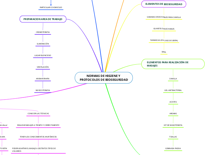 NORMAS DE HIGIENE Y 
PROTOCOLOS DE BIOS...- Mapa Mental