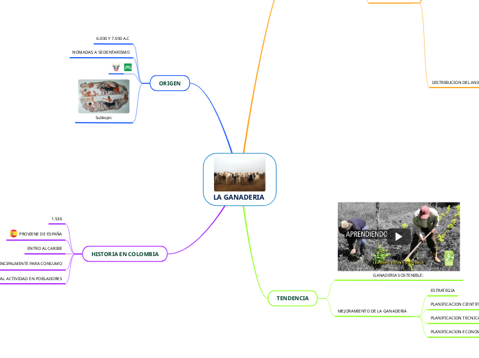 LA GANADERIA  - Mapa Mental