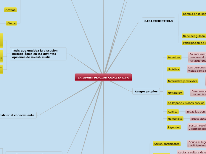 LA INVESTIGACION CUALITATIVA - Mapa Mental