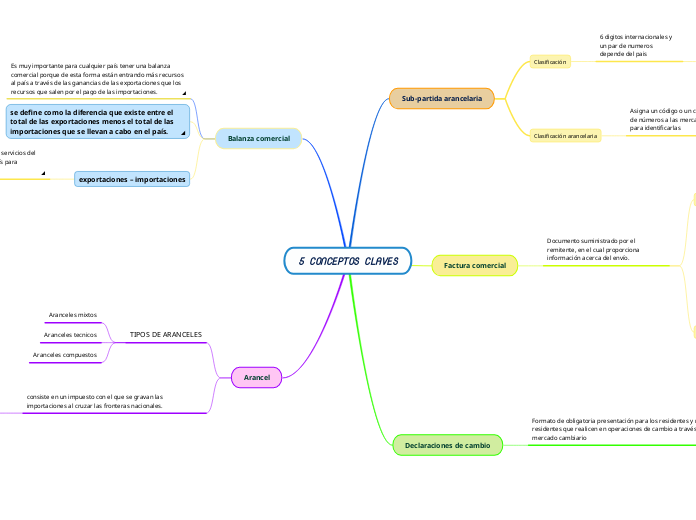 5 CONCEPTOS CLAVES - Mapa Mental