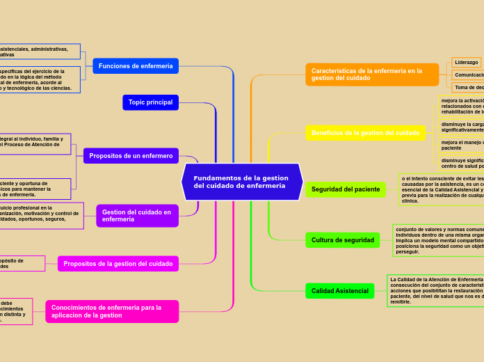 Fundamentos de la gestion 
del cuidado de enfermeria