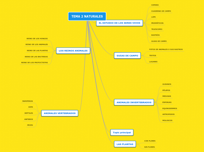 TEMA 2 NATURALES - Mapa Mental