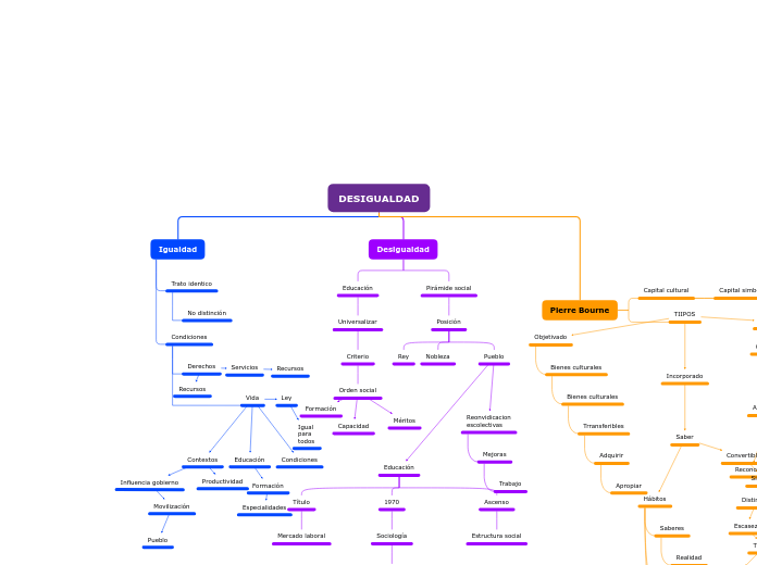 DESIGUALDAD - Mapa Mental