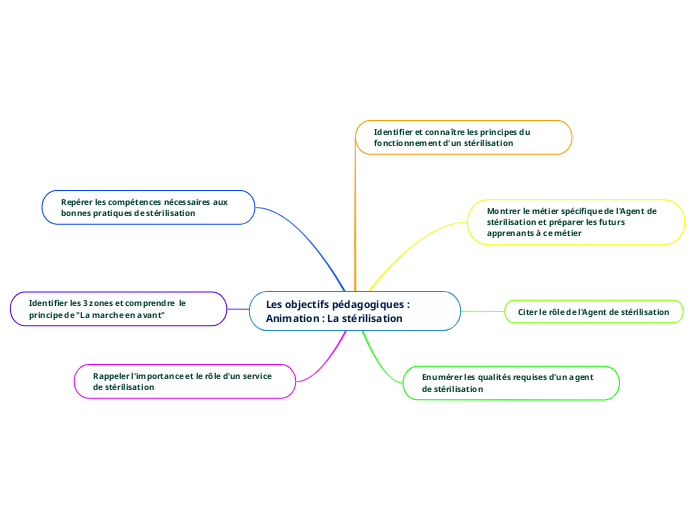Les objectifs pédagogiques : Animatio...- Carte Mentale