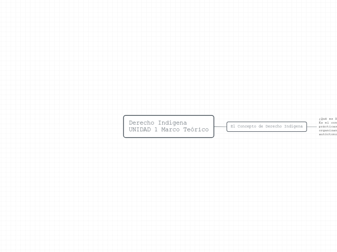 Derecho Indígena
UNIDAD 1 Marco Teórico - Mapa Mental