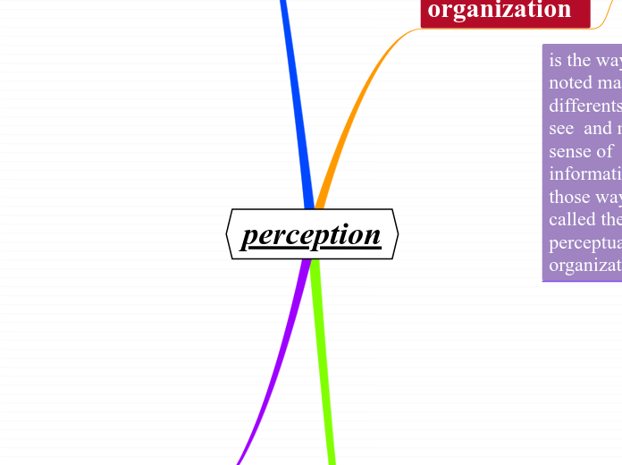 perception - Mind Map