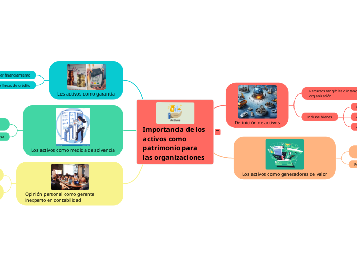 Importancia de los activos como patrimo...- Mapa Mental