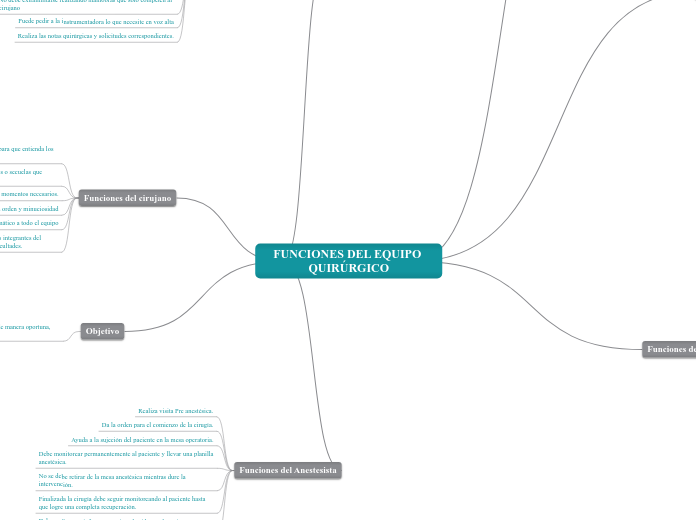 FUNCIONES DEL EQUIPO QUIRÚRGICO