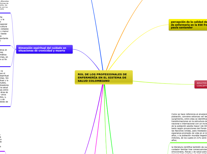ROL DE LOS PROFESIONALES DE ENFERMERÍA ...- Mapa Mental