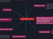 Polynomial Functions - Mind Map