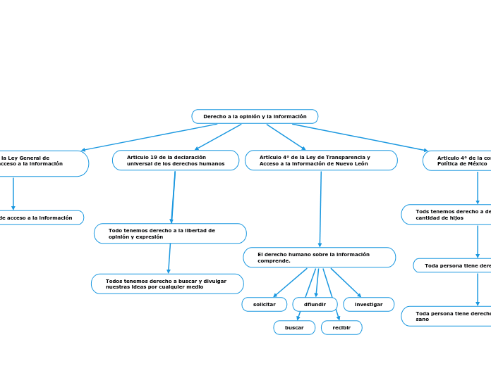 Derecho A La Opini N Y La Informaci N Mind Map