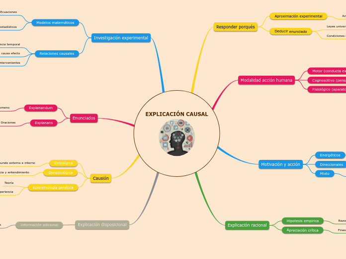 EXPLICACIÓN CAUSAL - Mapa Mental