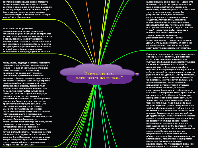 “Разуму, что тих, подчиняется Вс...- Мыслительная карта