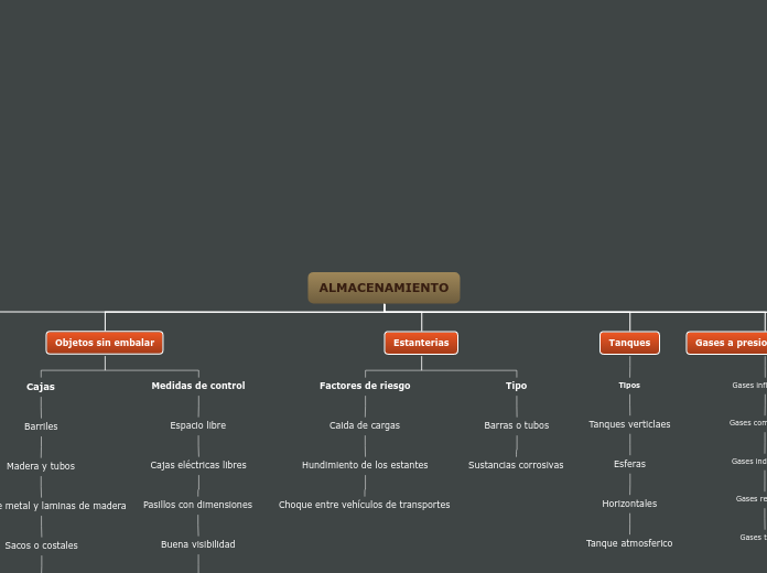 ALMACENAMIENTO - Mapa Mental