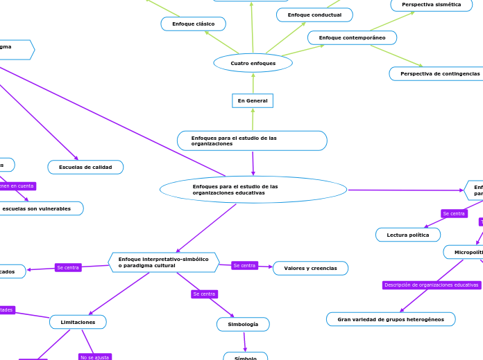 Enfoques para el estudio de las organiz...- Mapa Mental