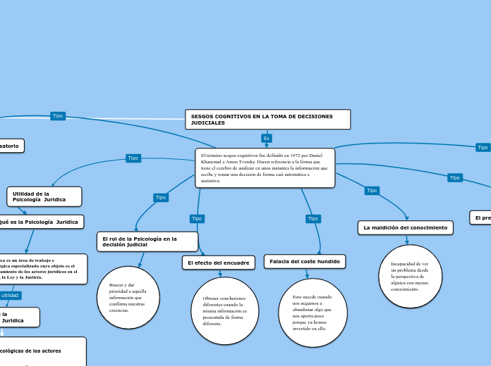 SESGOS COGNITIVOS EN LA TOMA DE DECISIO...- Mapa Mental