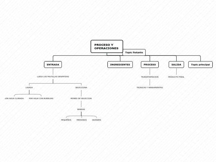 PROCESO Y OPERACIONES - Mapa Mental