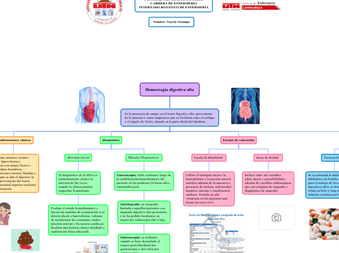 Hemorragia digestiva alta - Mapa Mental