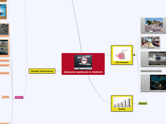 Kampania społeczna w mediach - Mind Map