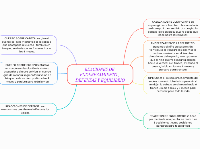 REACIONES DE ENDEREZAMIENTO , DEFENSAS Y EQUILIBRIO