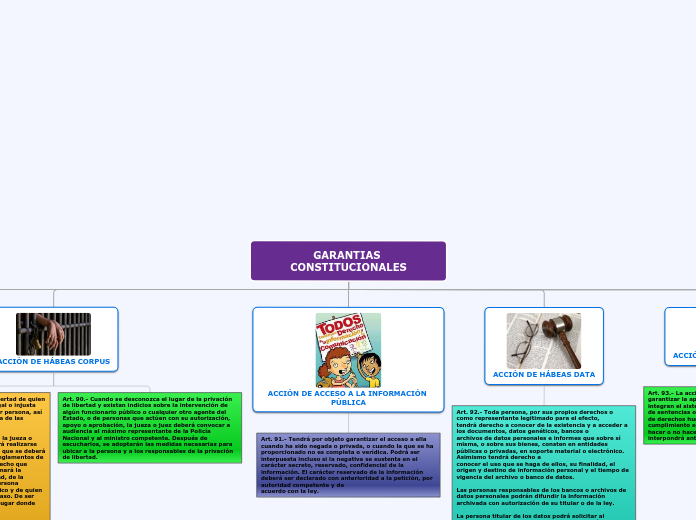 GARANTIAS CONSTITUCIONALES - Mapa Mental