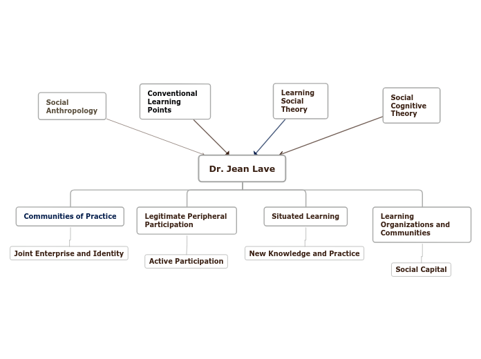 Dr. Jean Lave - Mind Map