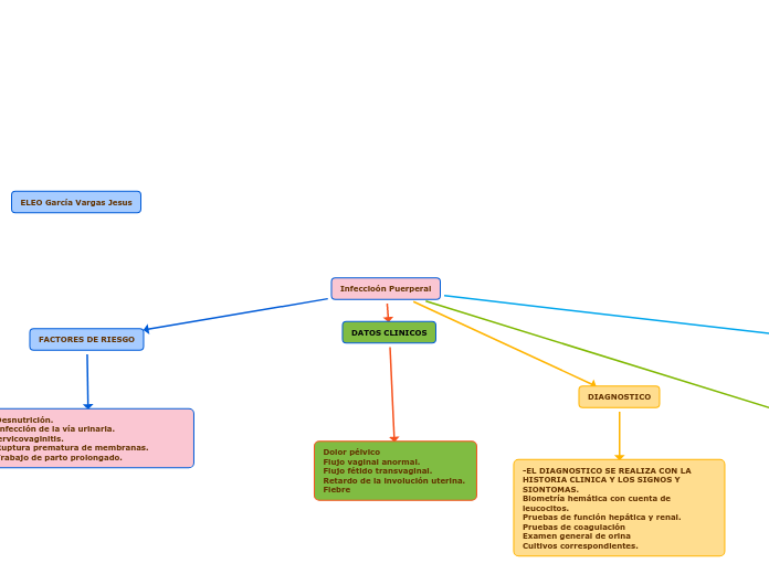 Infeccioón Puerperal - Mapa Mental